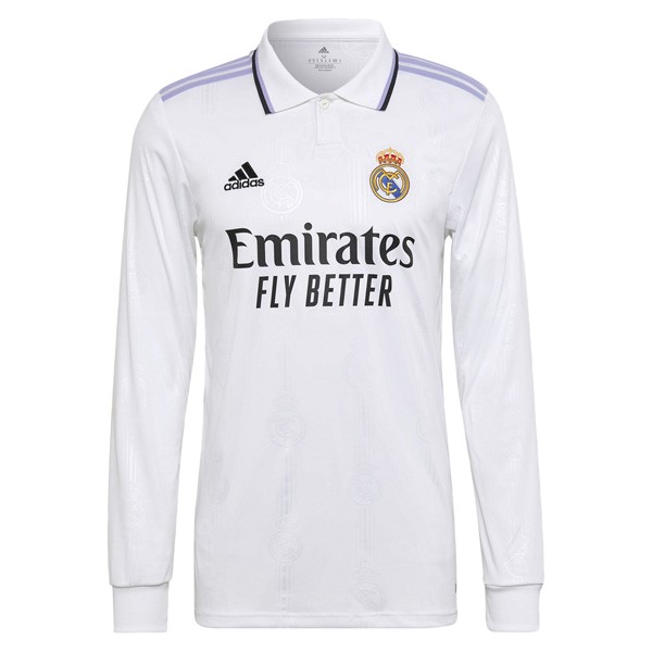 Camiseta Real Madrid Primera Equipación ML 2022 Blanco